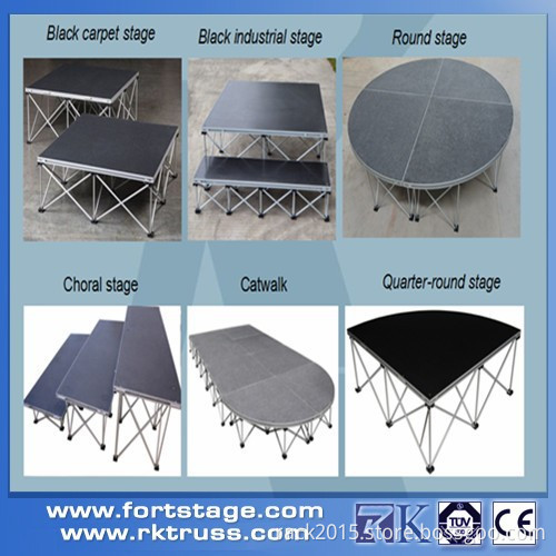 Portable stage aluminum risers adjustable stage cheap on sale